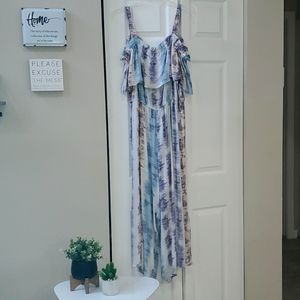 3rd + Malt Wide Leg Off the Shoulder Romper